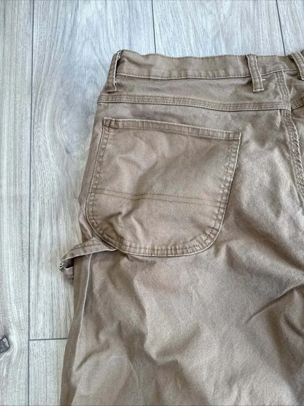 Dickies Carpenter Pants Mens 38x30 Y2K Distressed Faded Brown Workwear Grunge